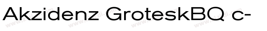 Akzidenz GroteskBQ c字体转换